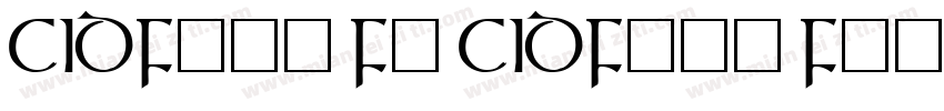 CIDFont F1 CIDFont F2字体转换